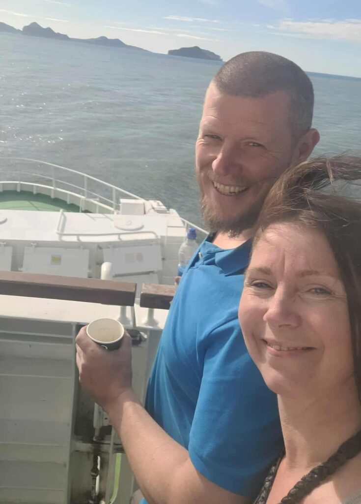 Ágústa og Guðlaugur sem sjálfur er sjómaður